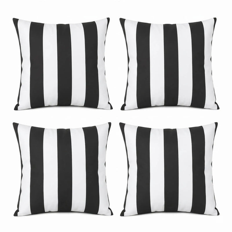 4 Pack Outdoor Pillow Covers - 18x18 Inch by HouseOfZazla