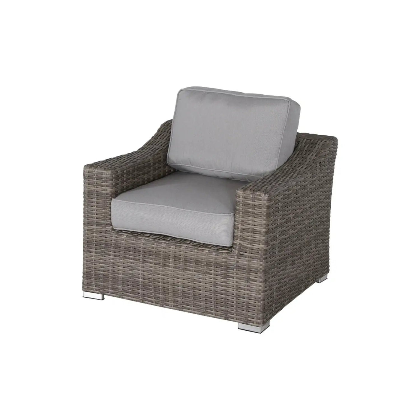 Outdoor Wicker Conversation Set With Cushions, All Weather by Unique Piece Furniture
