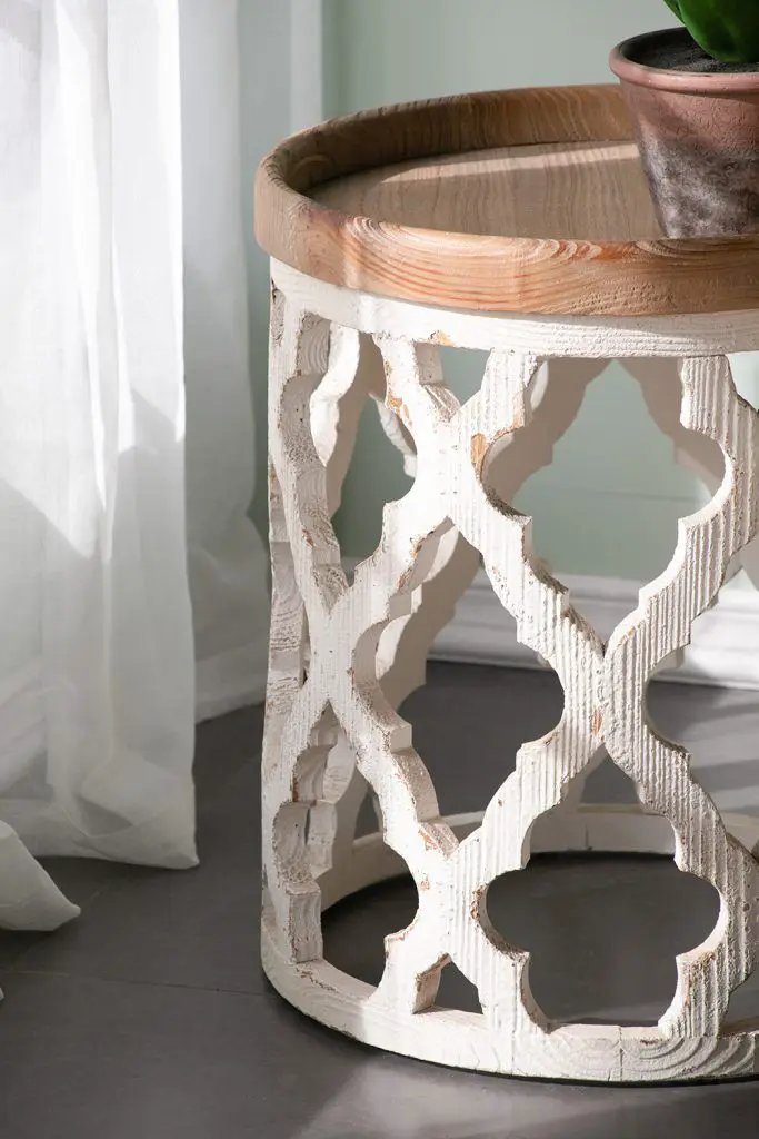 Stylish Rustic Round Wooden Table by Unique Piece Furniture