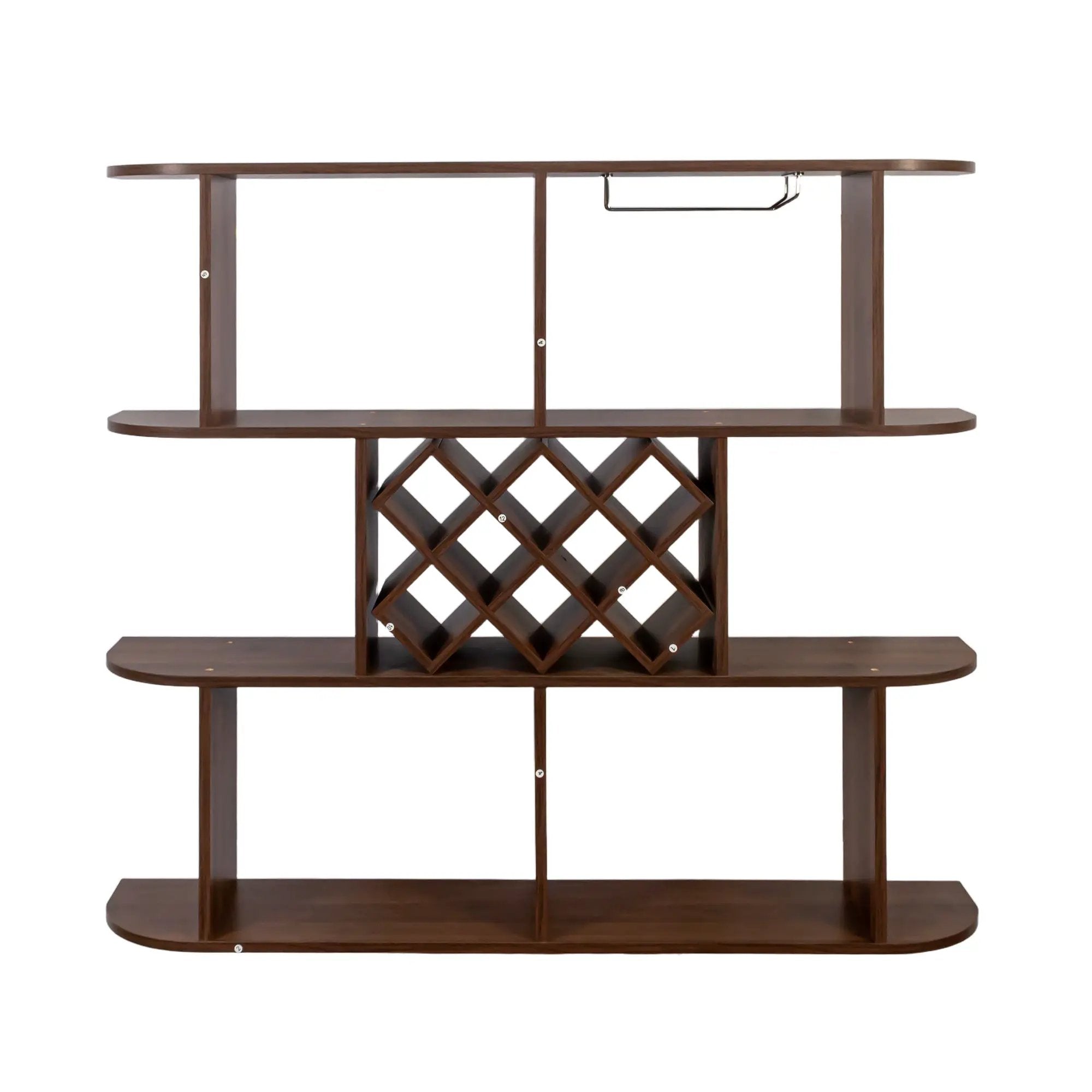 Large Wall Mounted 3 Tier Rustic Bottle Wine Rack by HouseOfZazla