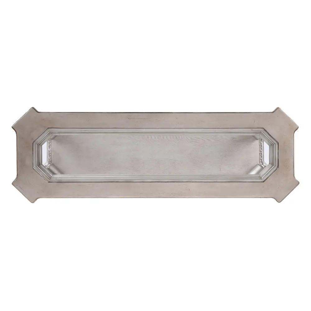 Northville - Sofa Table - Clear Glass & Antique Silver by Unique Piece Furniture