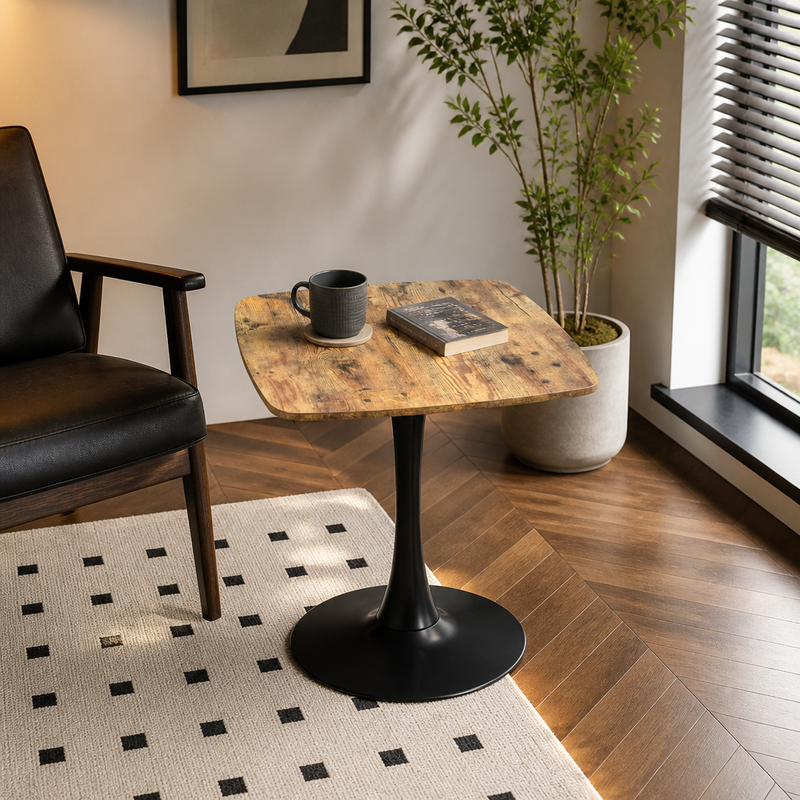 Square Dining Table - 24" Square Tulip Table with MDF Top by HouseOfZazla