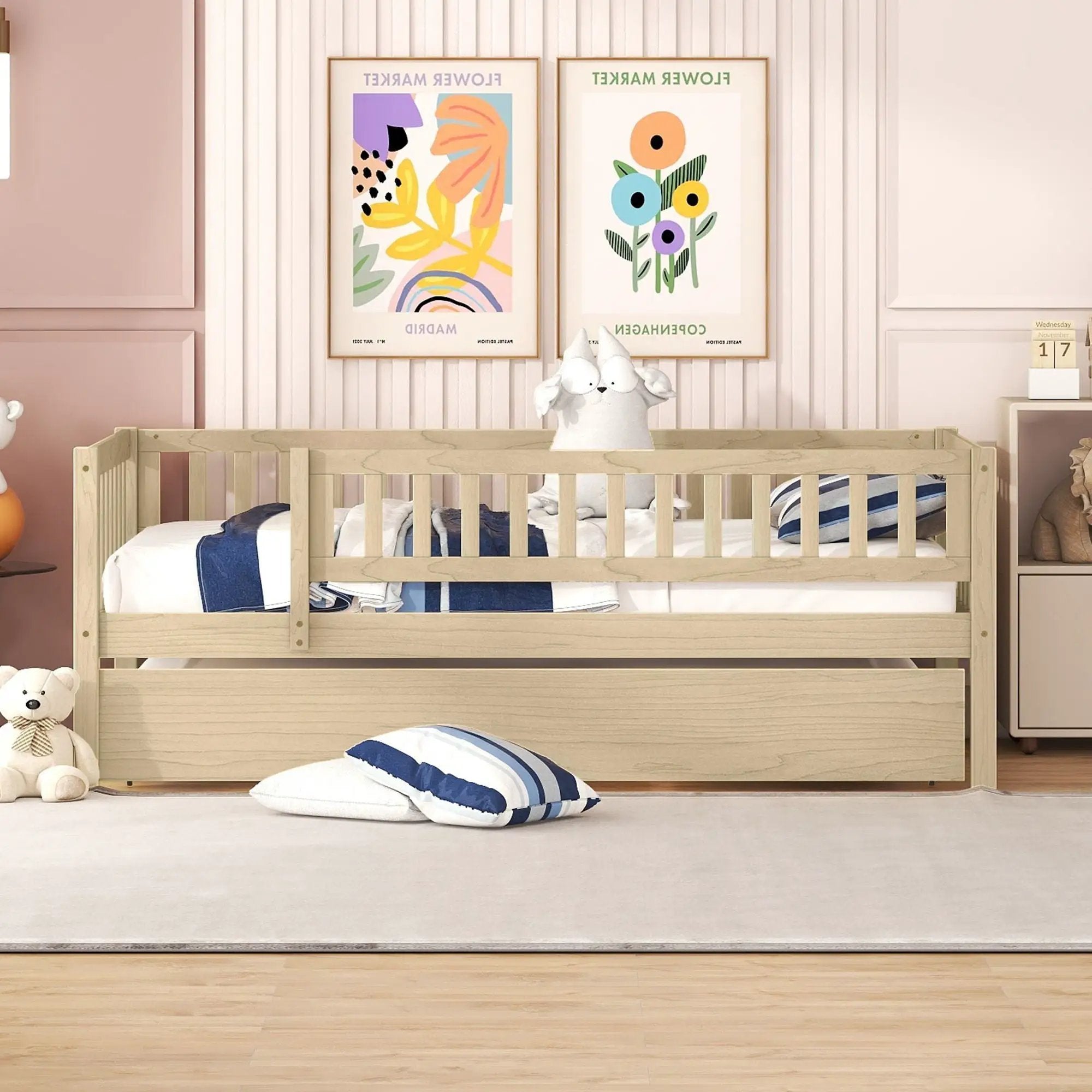 Multi Functional Wooden Daybed Bed by Unique Piece Furniture
