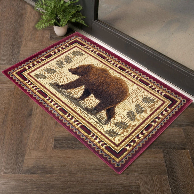 Nature's Nest - GC_CBL3007 Lodge Area Rug by HouseOfZazla