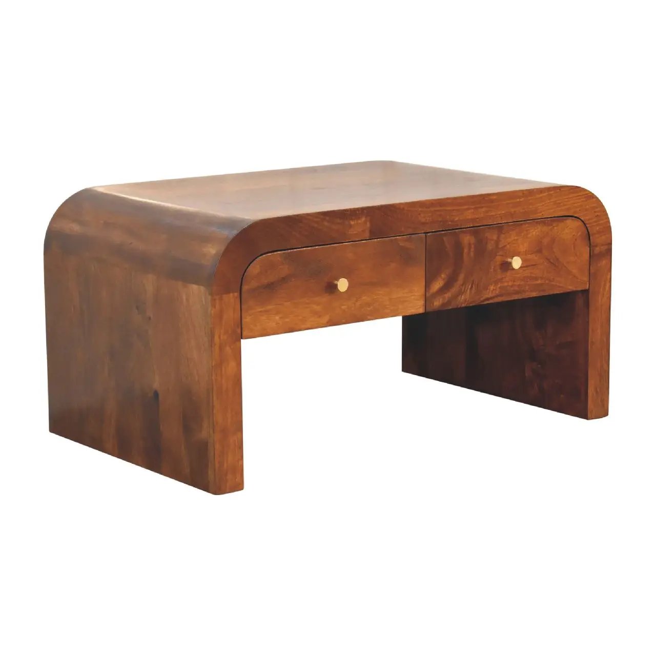 Darcy - Coffee Table, 2 Drawer - Chestnut by HouseOfZazla