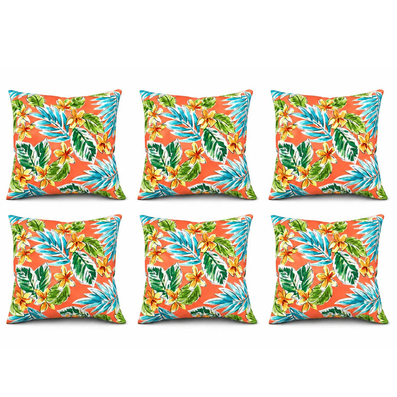 6 Pack Outdoor Pillow Covers - 18x18 Inch by HouseOfZazla