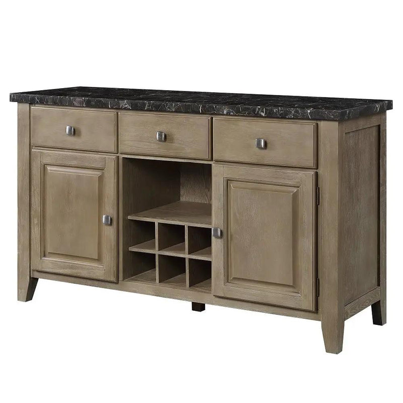 Charnell - Server - Marble Top & Oak by Unique Piece Furniture