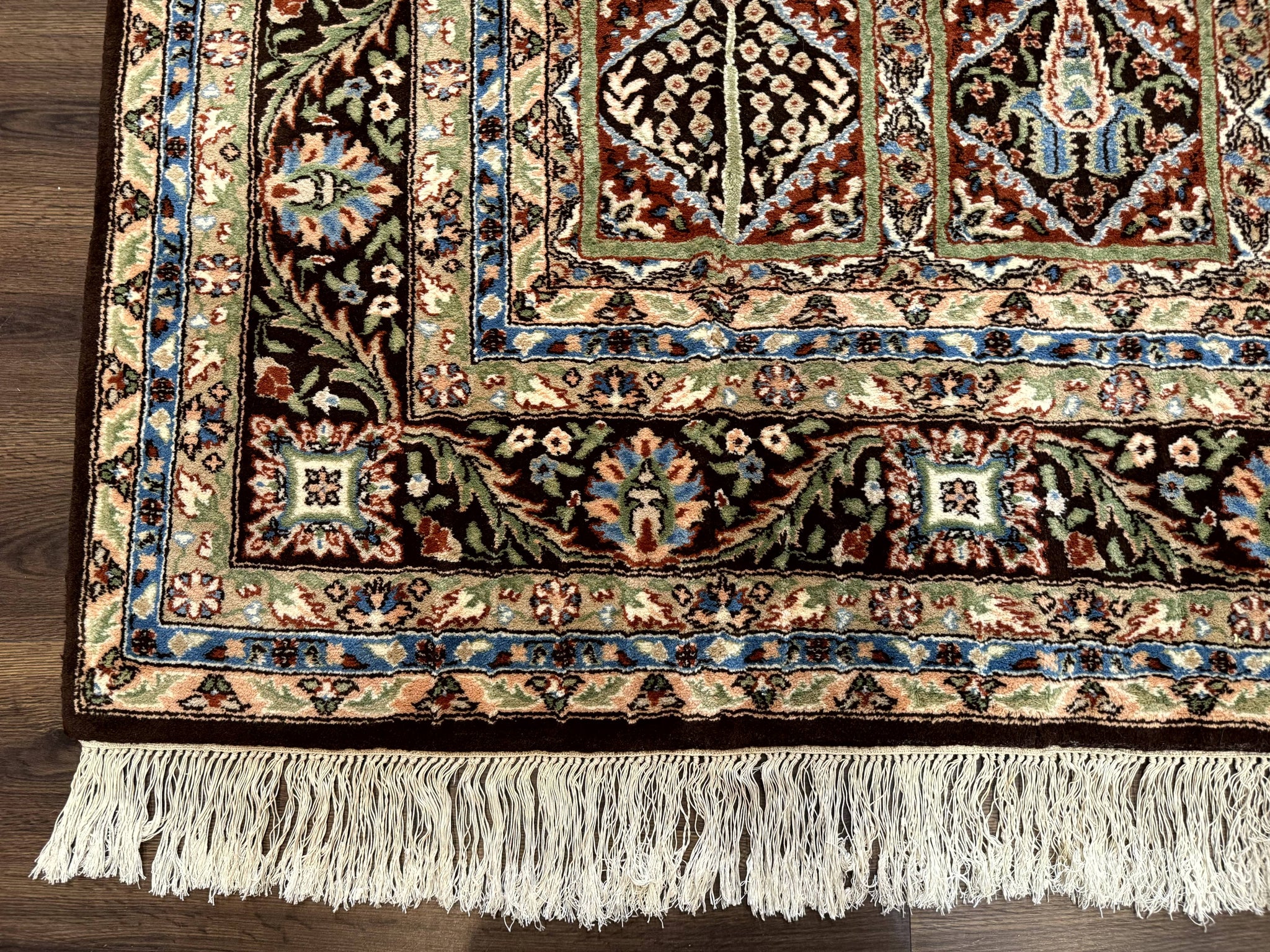 Sino Persian Rug 8x10, Panel Design, Brown, Multicolor, Wool, Cedar Trees by Jewel Rugs