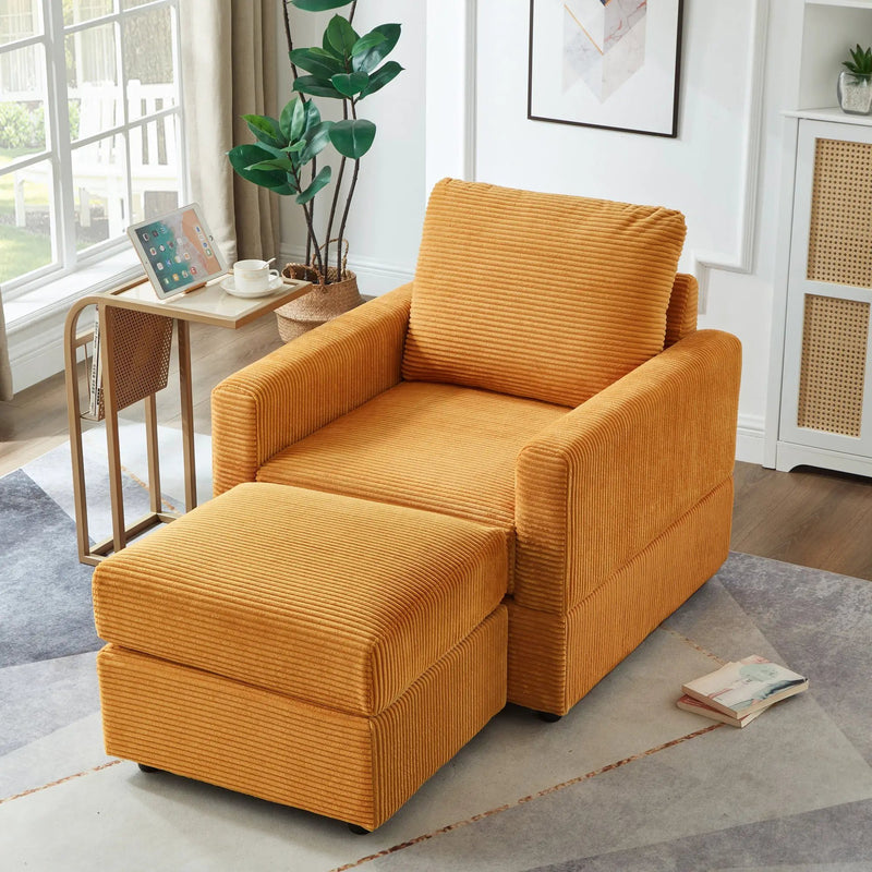 Classic Corduroy Chaise Lounge by HouseOfZazla