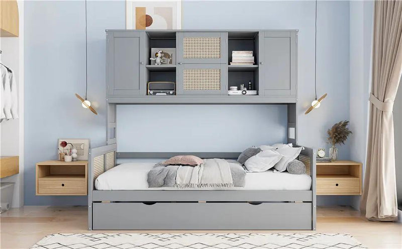 Daybed And All In One Cabinet And Shelf by Unique Piece Furniture