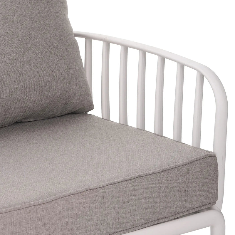 The Sleek All-Weather Resin Outdoor Loveseat and Coffee Table Set by HouseOfZazla