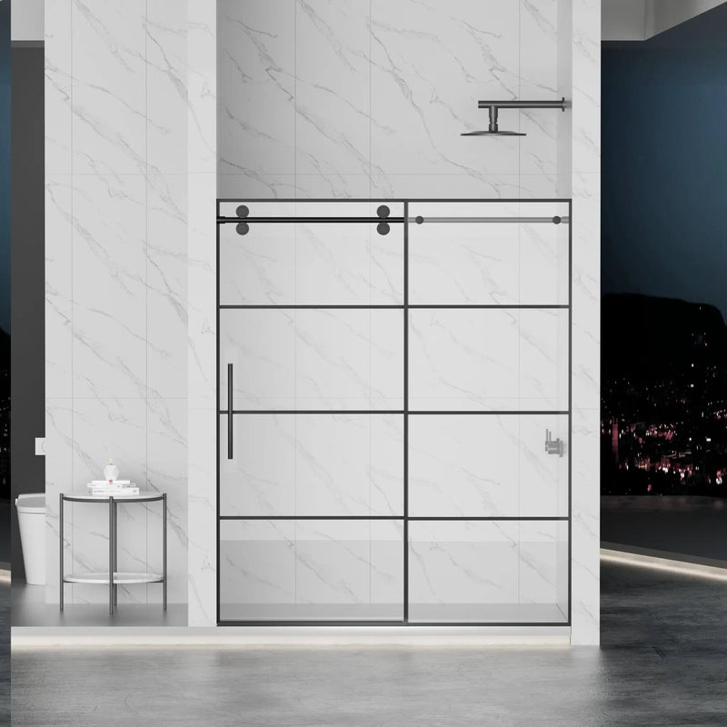 Matte Shower Doors - 56-60" W x 72" H by HouseOfZazla
