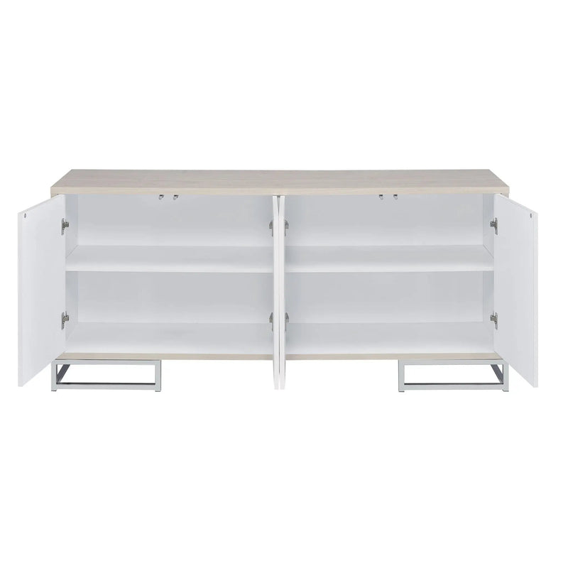 Liam - Marble Paint Console Cabinet - Multi by Unique Piece Furniture