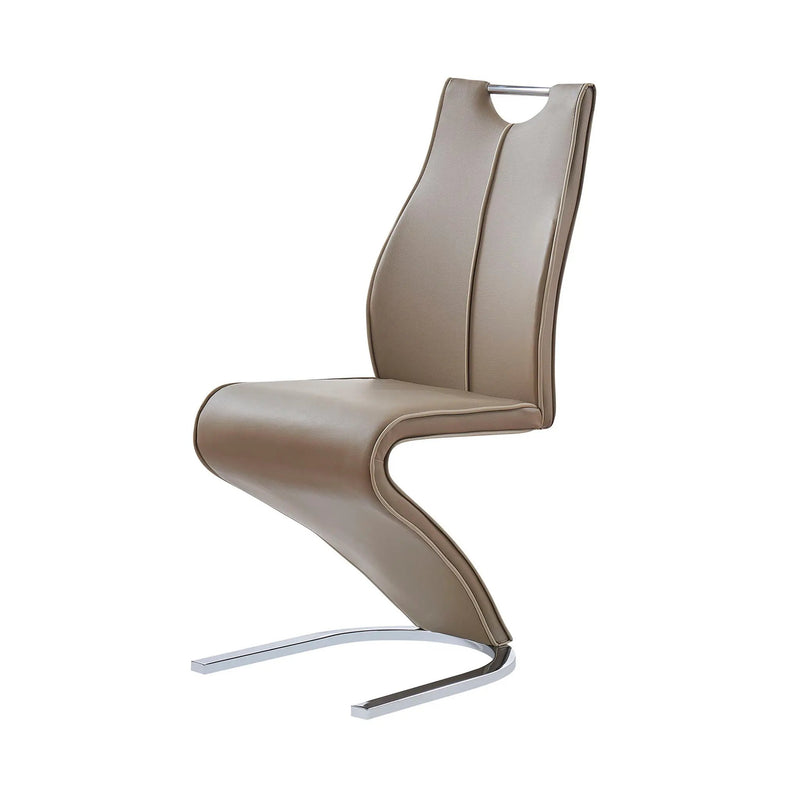 Tony - Dining Chairs (Set of 2) - Brown / Beige