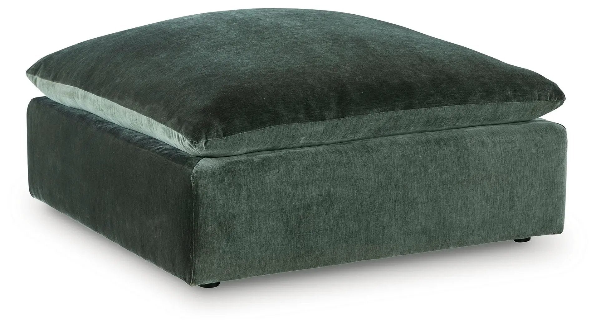 Carriage View - Oversized Accent Ottoman - Jade by Unique Piece Furniture