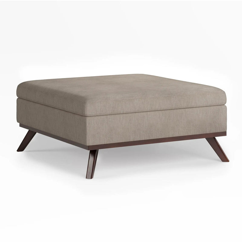 Owen - Multifunctional Square Coffee Table Storage Ottoman by HouseOfZazla