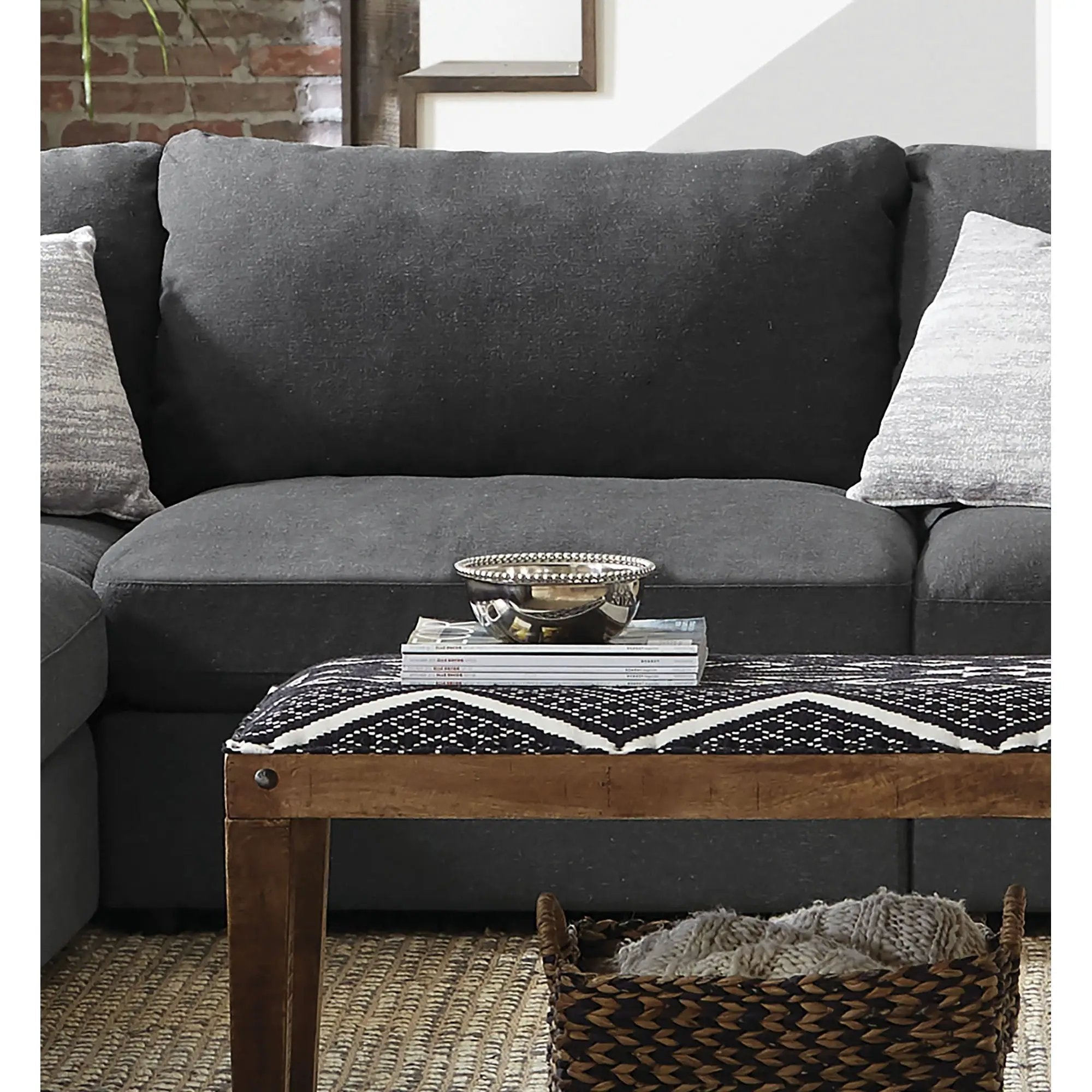 Duncan- Armless Chair With Removable Cushions by HouseOfZazla