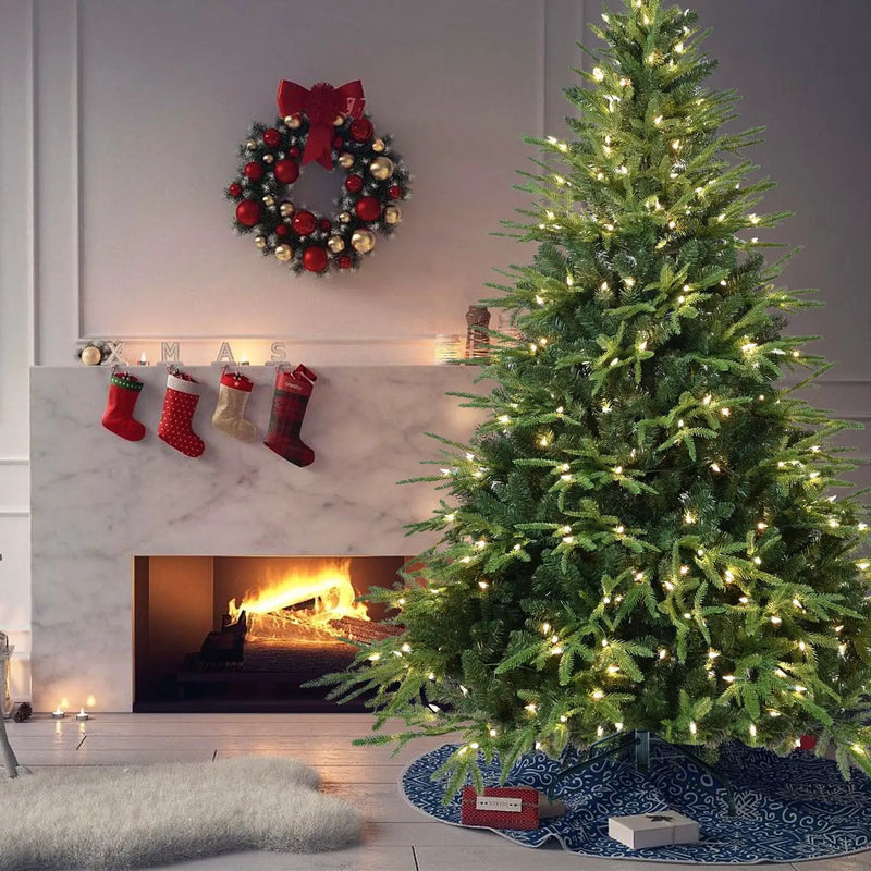 6.5ft Pre-Lit Artificial Christmas Tree with 450 Warm Lights by HouseOfZazla