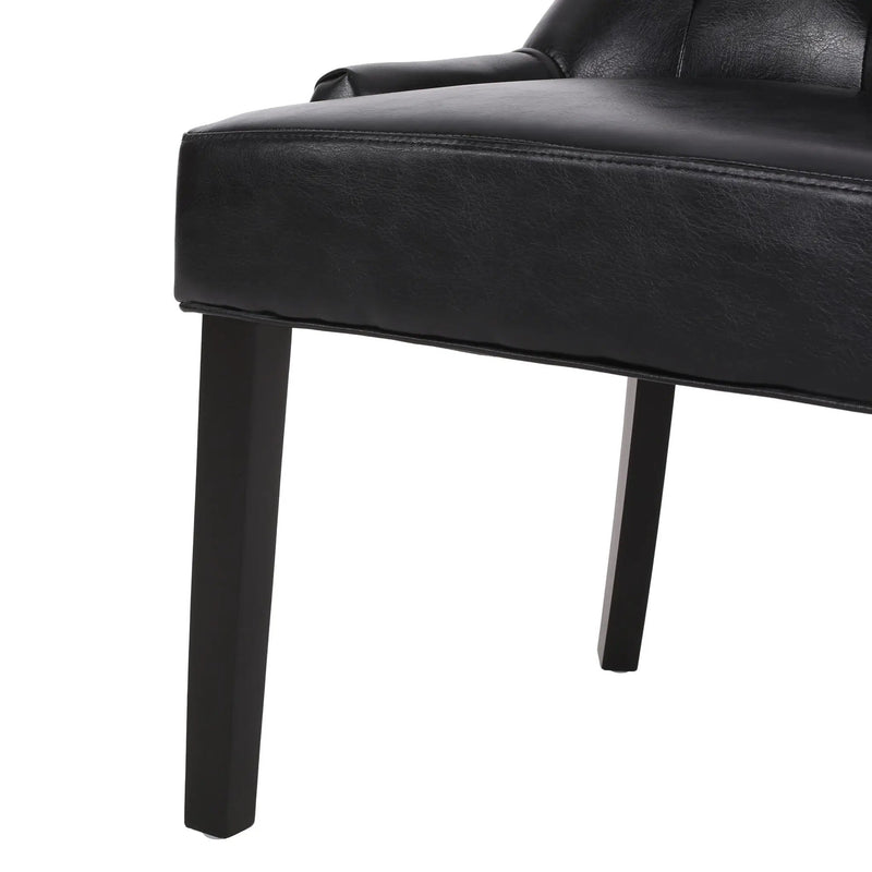 Cheney Contemporary Dining Chair Tufted Upholstery (Set of 2) by HouseOfZazla
