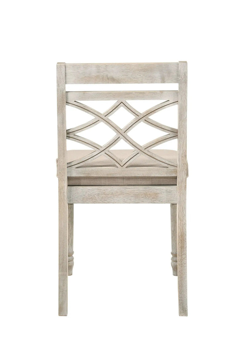 Havanna - Wide Chair With Cushion (Set of 2) - Off White by HouseOfZazla