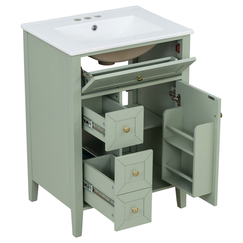 Bathroom Vanity With Sink, Soft Closing Cabinet by HouseOfZazla