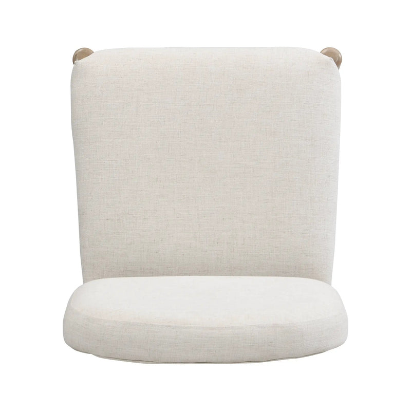 Dining Chairs with Back Mid Century Fabric Upholstered Armless Set of 2 by HouseOfZazla