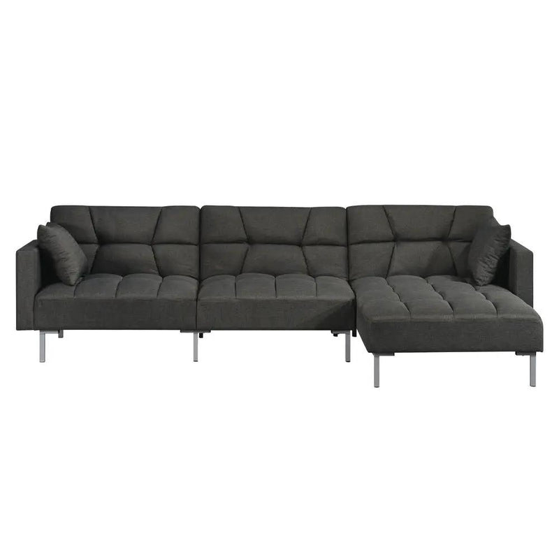 Duzzy - Sectional Sofa - Dark Gray Fabric by Unique Piece Furniture