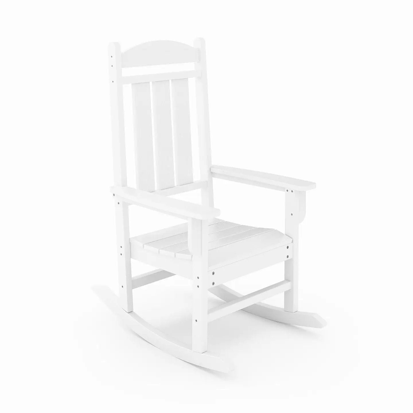 Traditional Porch Rocker Classic HDPE Poly Lumber For Porch, Patio, And Garden Comfort by Unique Piece Furniture