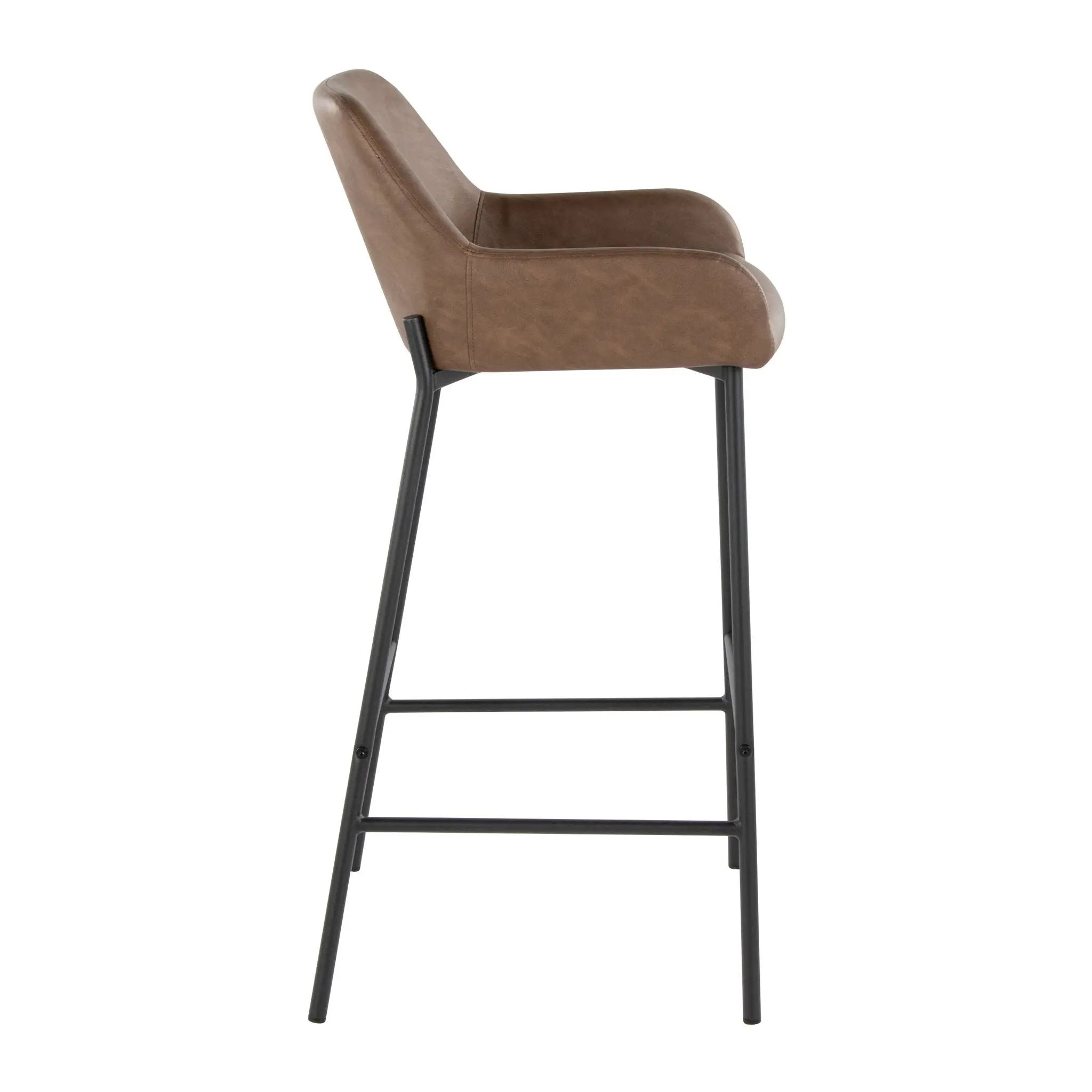 Daniella - Contemporary Fixed Height Barstool (Set of 2) by HouseOfZazla