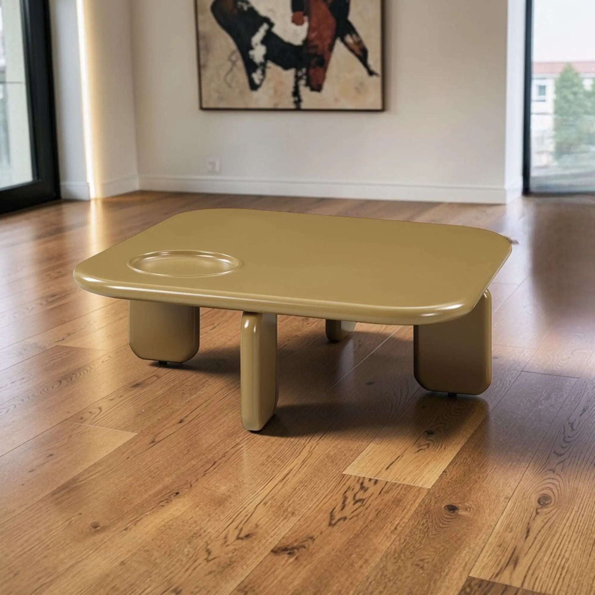 Joane - Coffee Table - Yellow Brown by HouseOfZazla