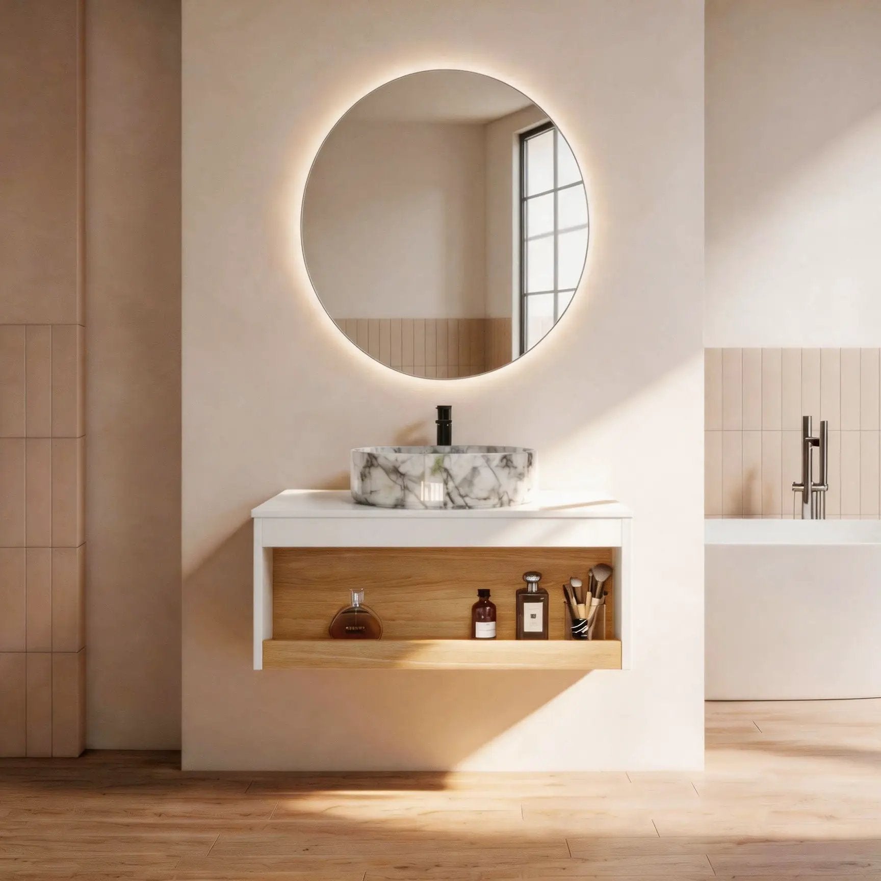 Floating Bathroom Vanity With Vessel Sink by Unique Piece Furniture