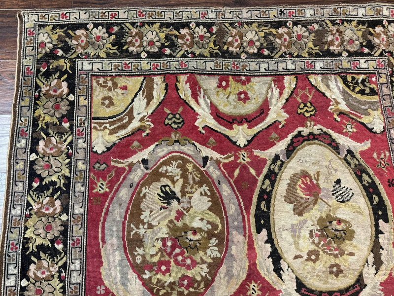 Antique Caucasian Karabakh Rug 5x10 by Jewel Rugs