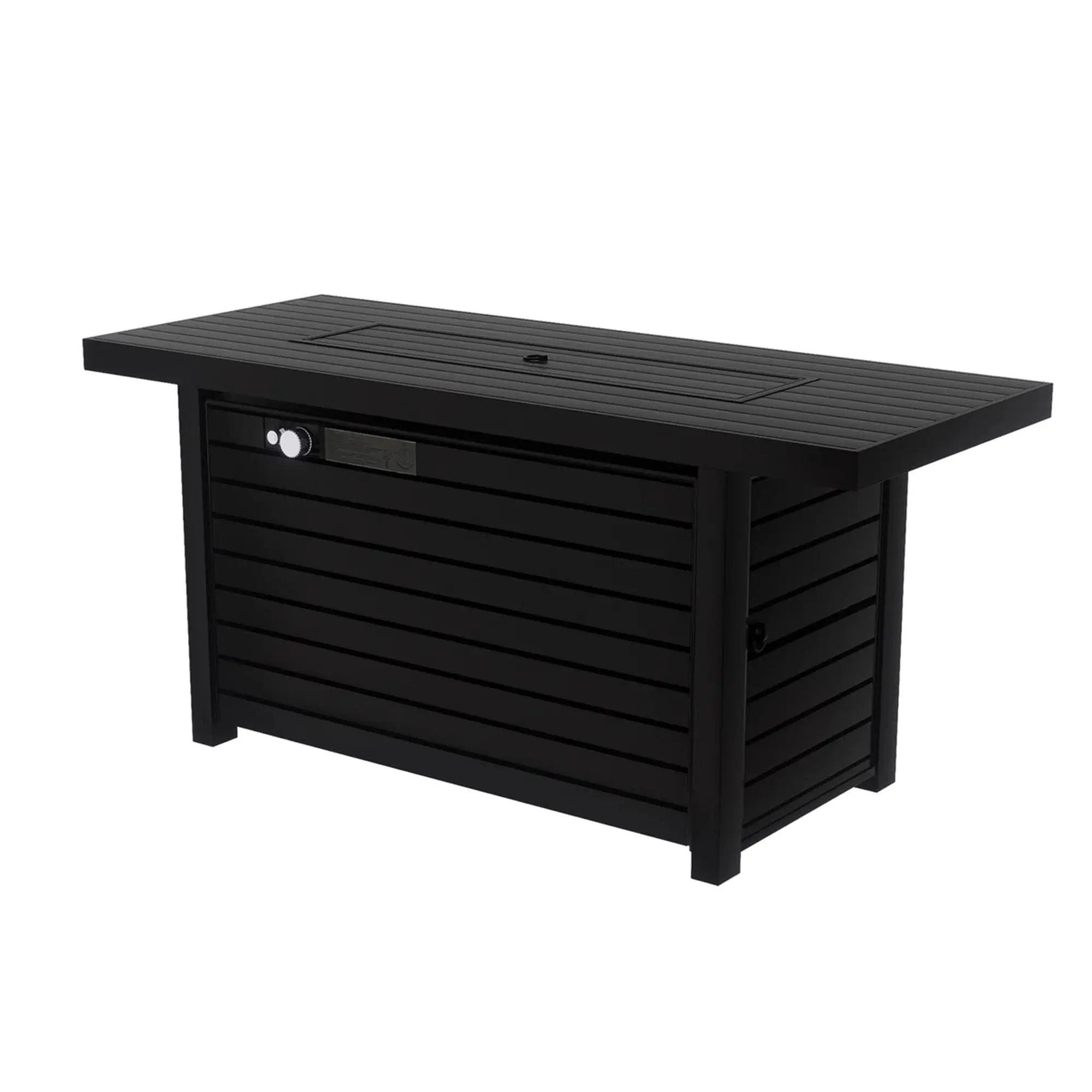Outdoor Fire Pit Table & Lid - Black by HouseOfZazla