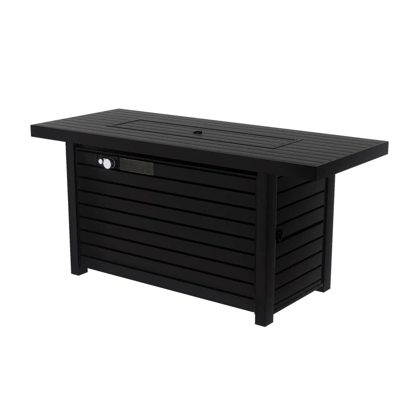 Outdoor Fire Pit Table & Lid - Black by HouseOfZazla