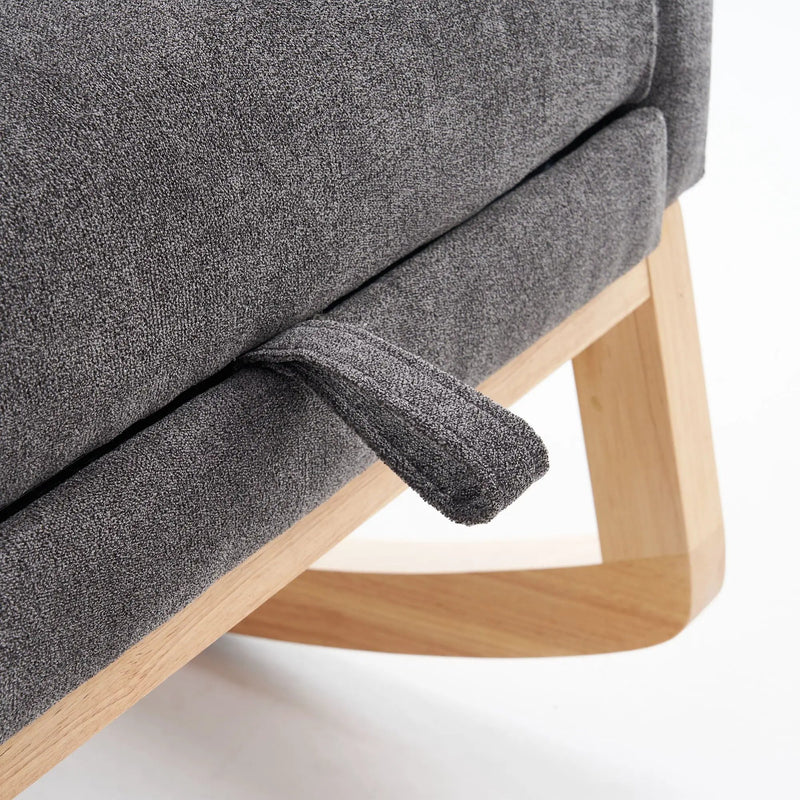Accent Rocking Chair With Footrest, High Back by HouseOfZazla