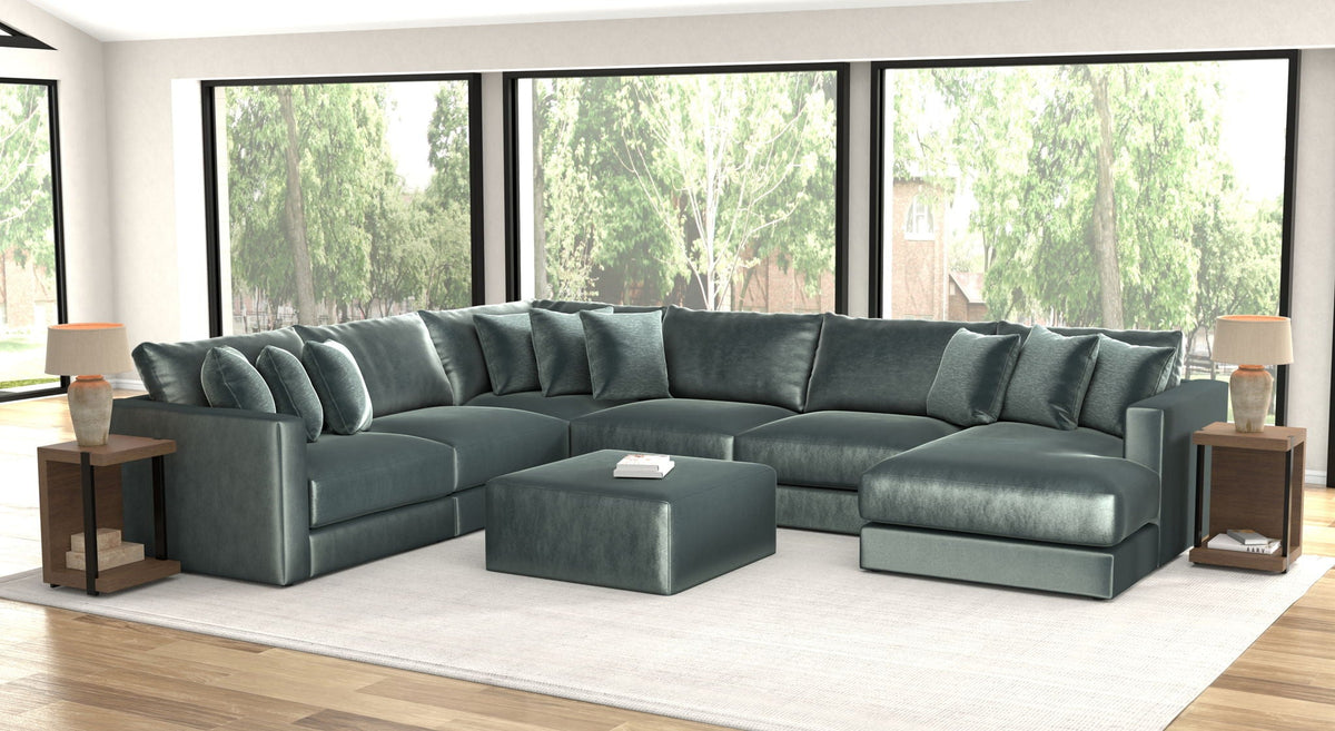 Remington - Modular Sofa And Cocktail Ottoman - Pine, photo 3 of 28