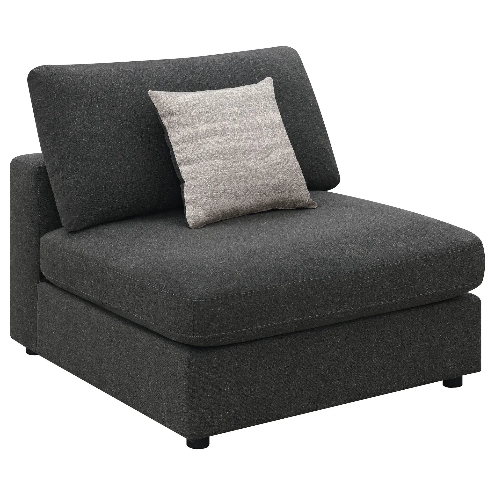 Serene 6-piece Upholstered Modular Sectional Sofa Charcoal by Unique Piece Furniture