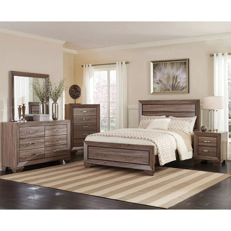Harrison - 5 Drawer Bedroom Chest - Taupe by HouseOfZazla