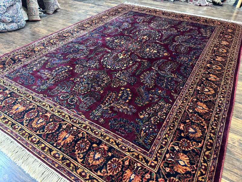 Antique Karastan Rug 8.6 x 12, Wool Pile, Vintage Discontinued Karastan Sarouk Lanamar by Jewel Rugs
