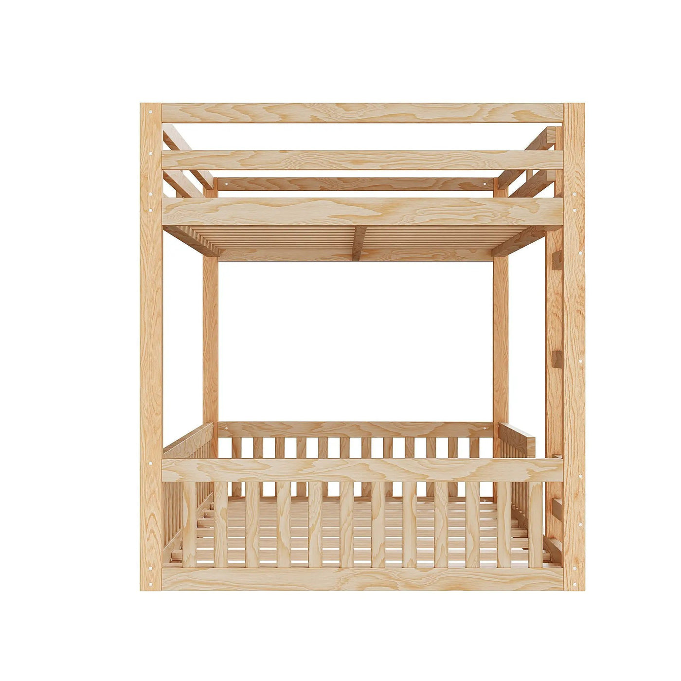 Stylish Bunk Bed With Ladder And Guardrails by HouseOfZazla