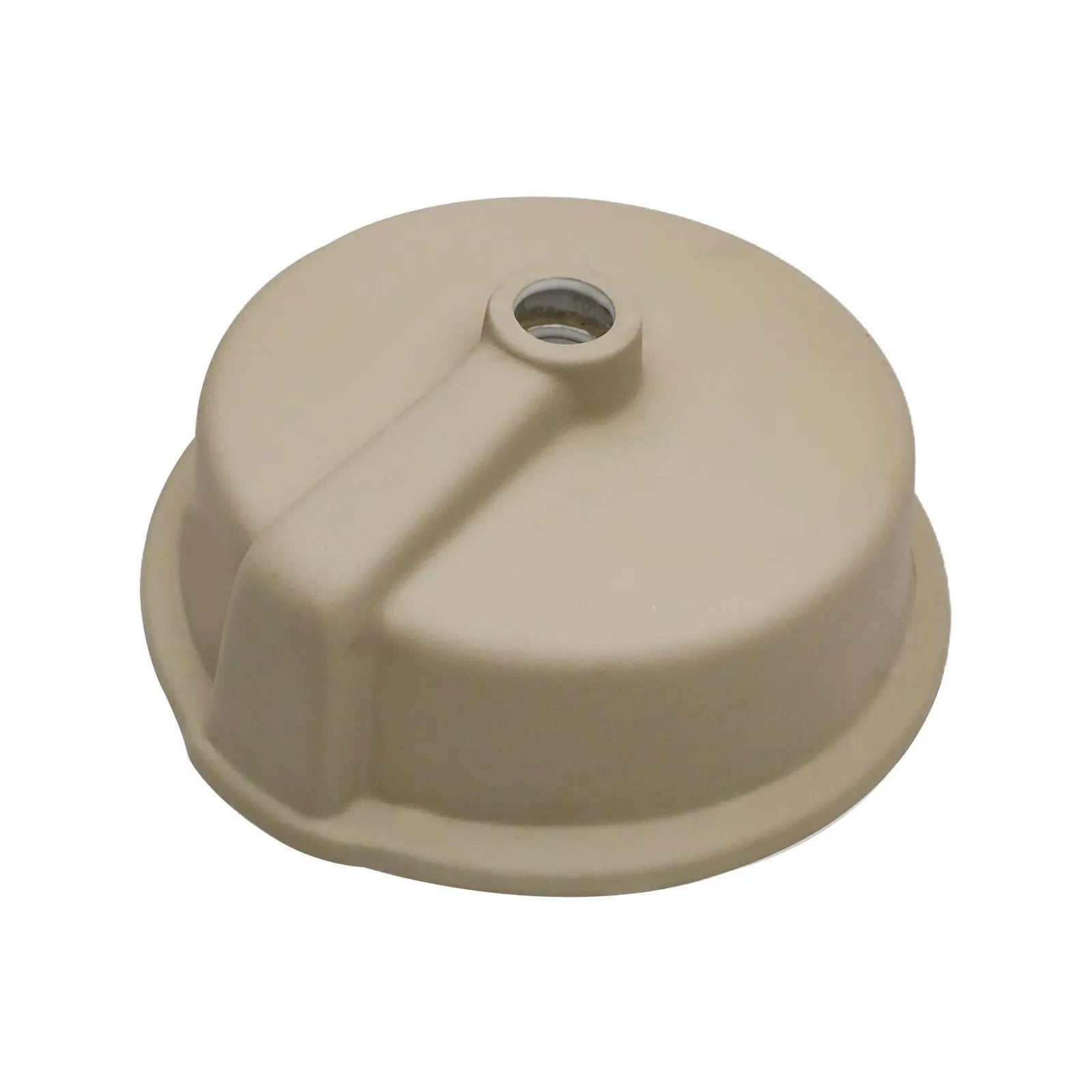 Ceramic Round Undermount Bathroom Sink With Overflow, European Style - White by HouseOfZazla