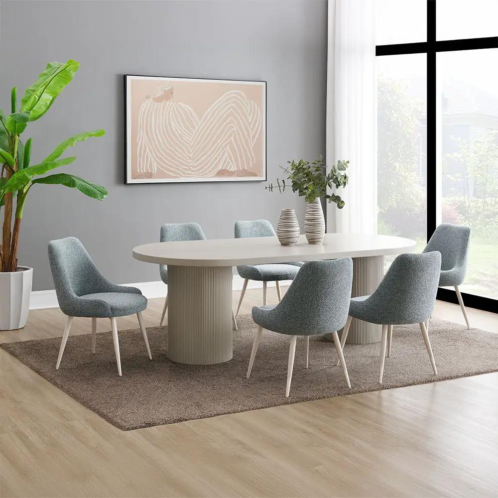 Laela - Dining Table - Bone White by Unique Piece Furniture