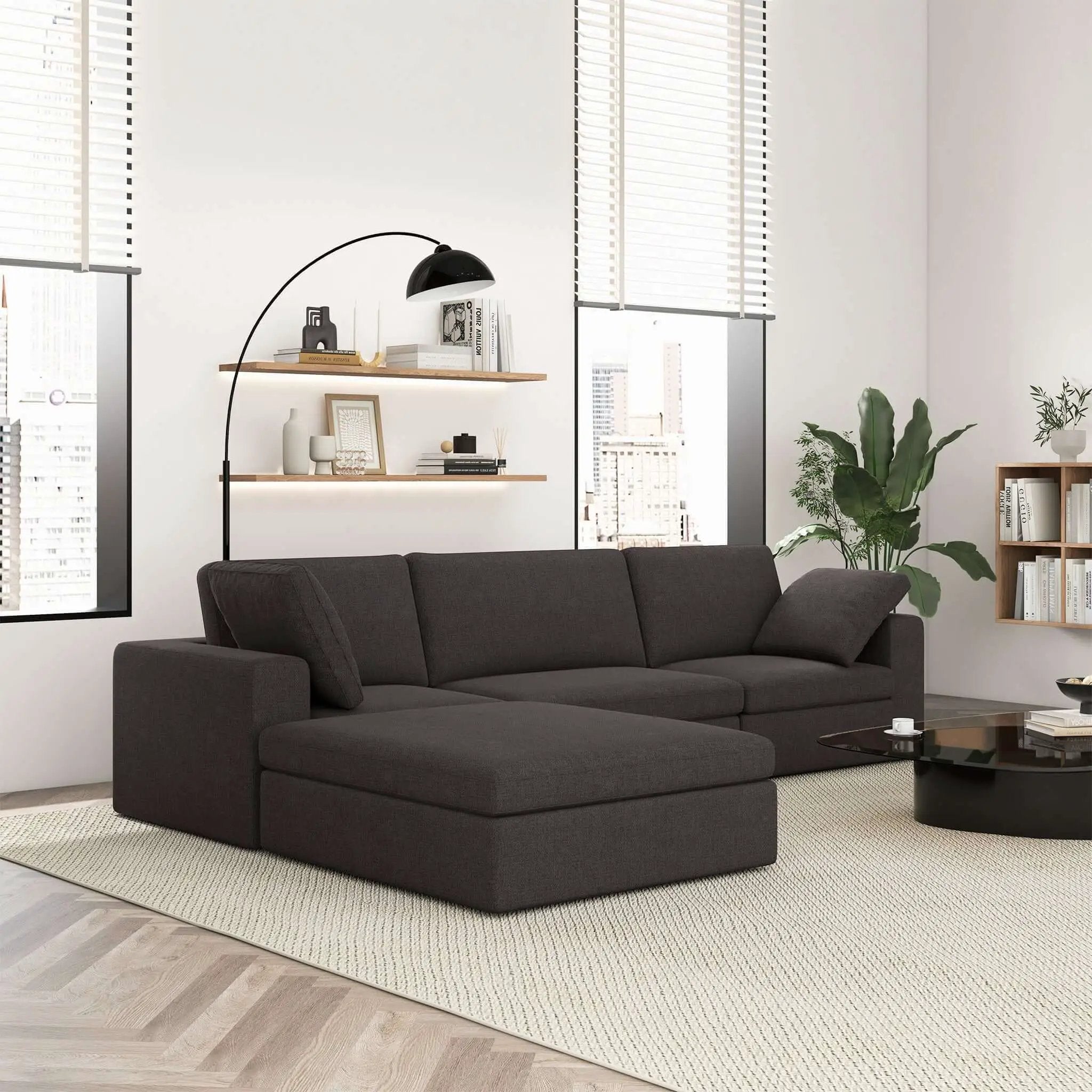 Cecilia - Modular Corner Sectional Modern Sofa by HouseOfZazla