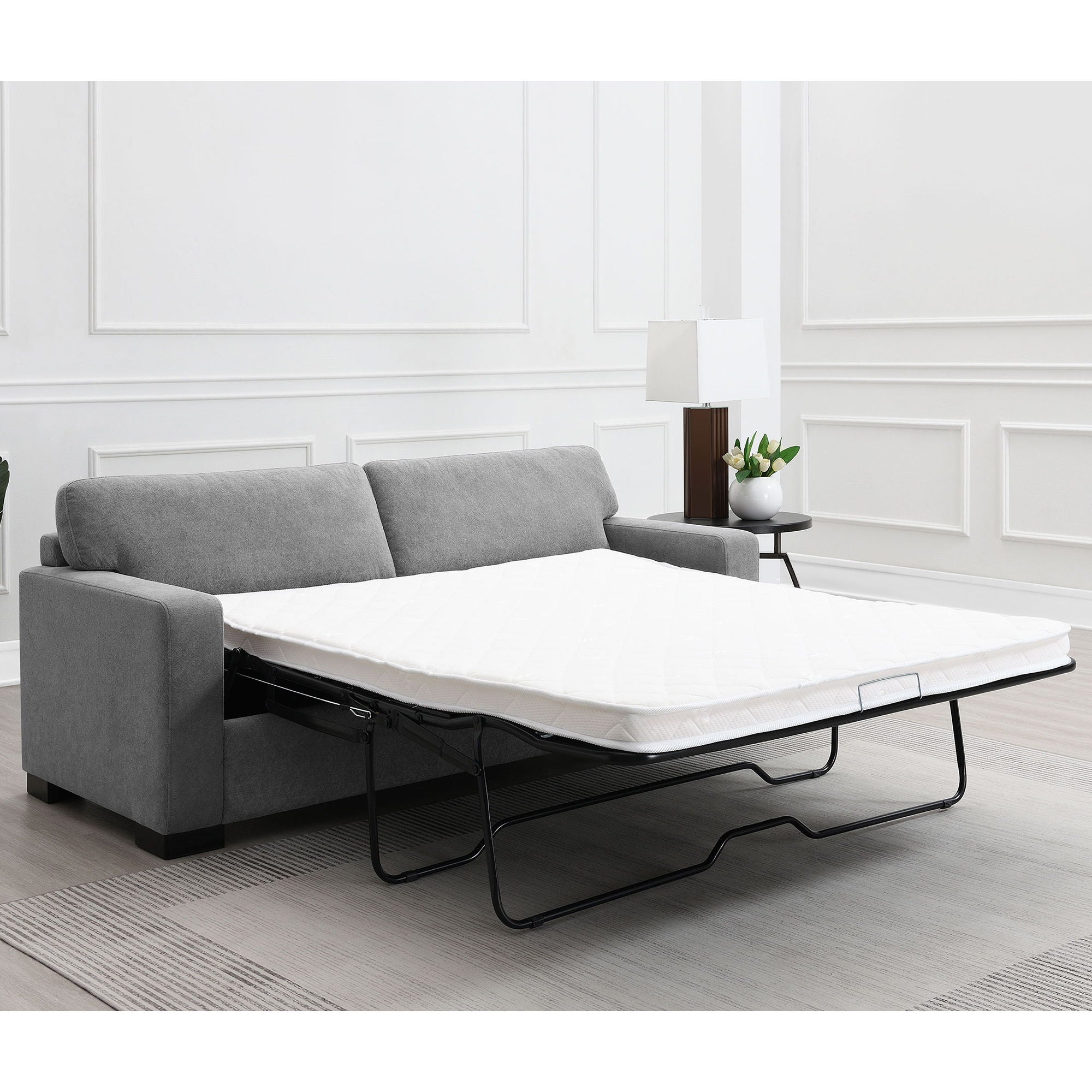 Vicente - Sleeper Sofa With Queen Mattress - Gray by HouseOfZazla
