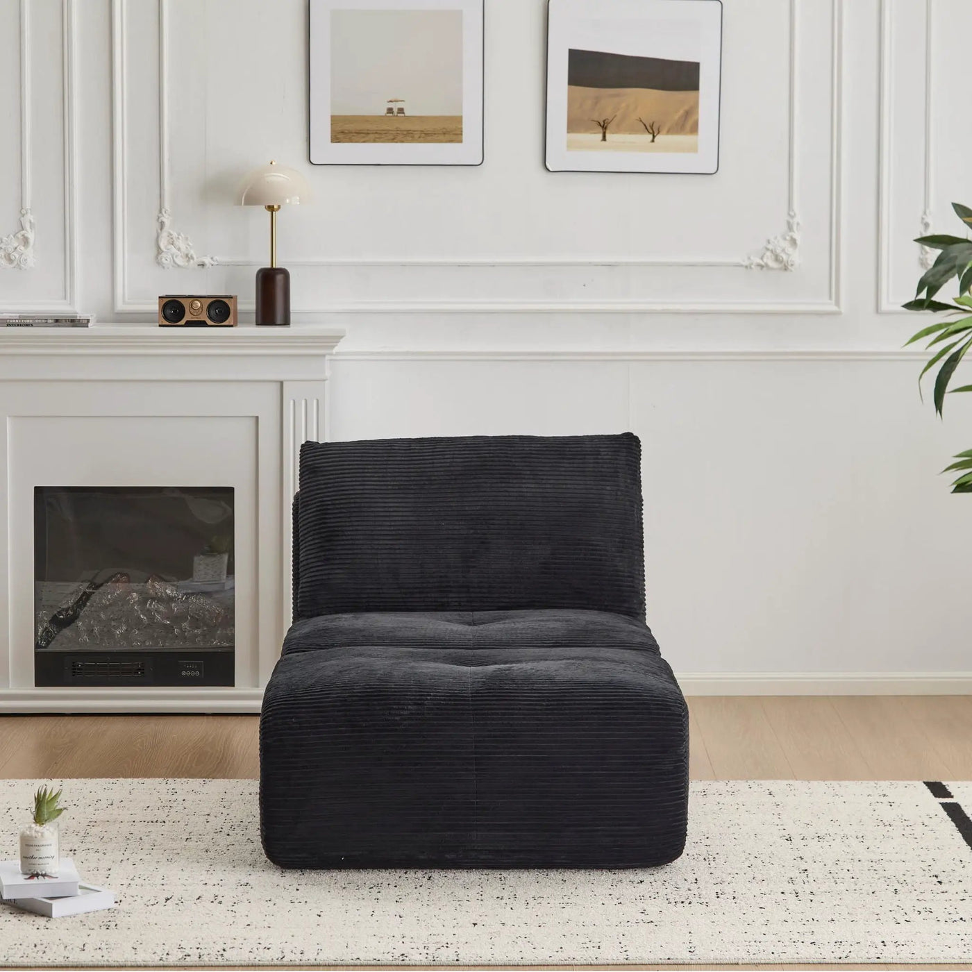 Single Chaise Longue With Movable Ottoman For Living Room by HouseOfZazla