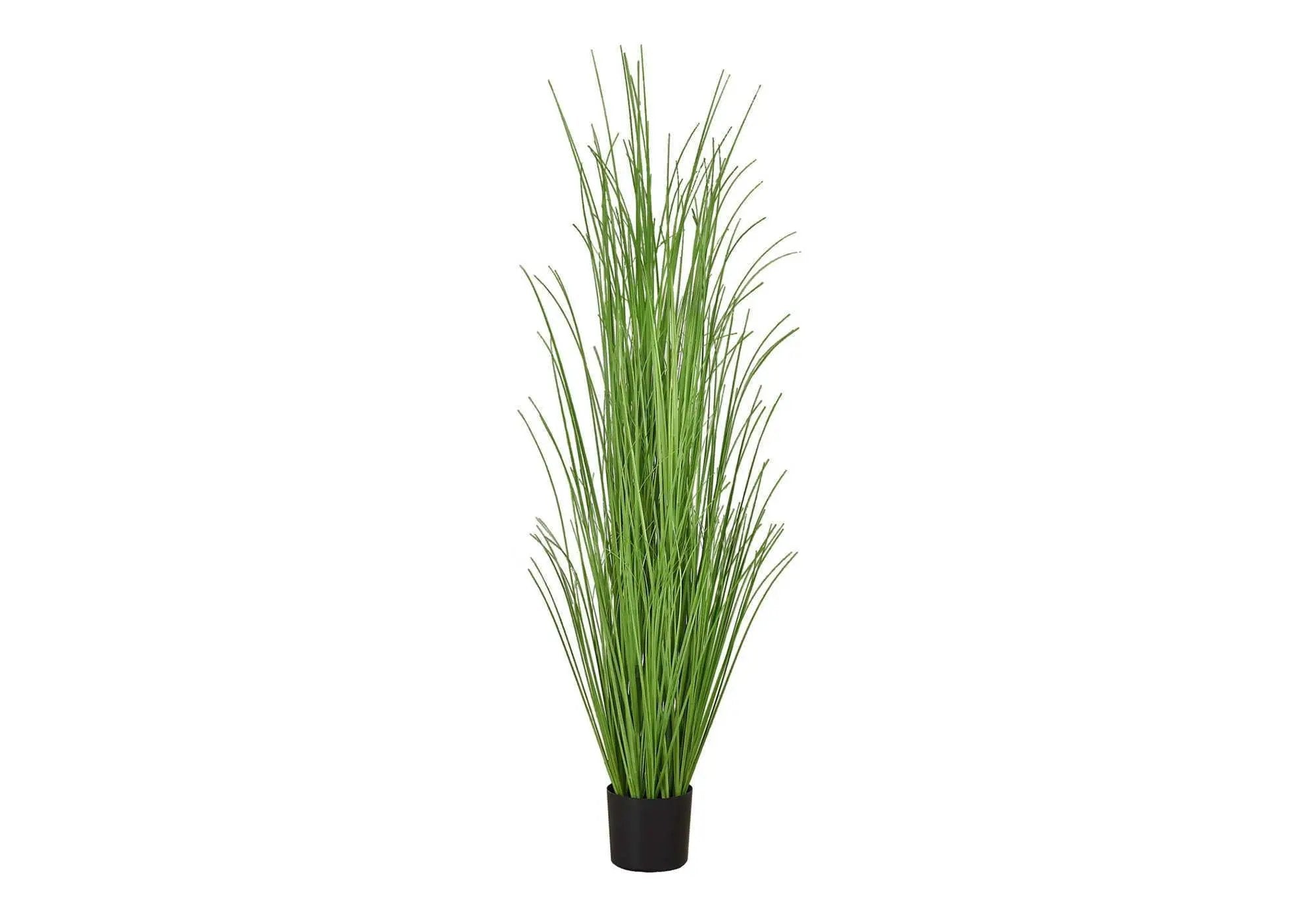 47" Tall, Artificial Plant, Grass Tree, Indoor, Faux, Fake, Floor, Greenery, Potted, Real Touch, Decorative - Green / Black by Unique Piece Furniture
