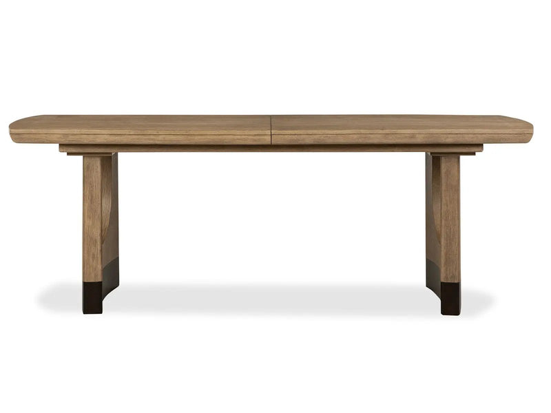 Tristan - Extendable Trestle Dining Table - Swiss Coffee by Unique Piece Furniture