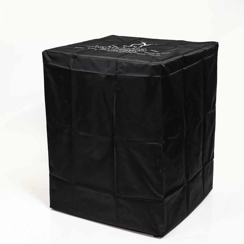 Propane Gas Square Fire Pit, Tile Tabletop With Beautiful Wicker Base For Outside by HouseOfZazla