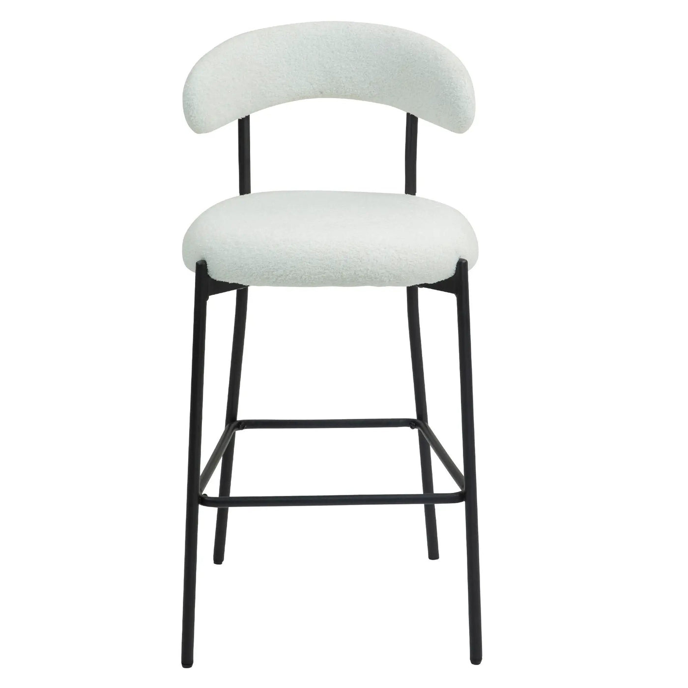 Counter Height Bar Stools With Powder Coating Base And Footrest by Unique Piece Furniture