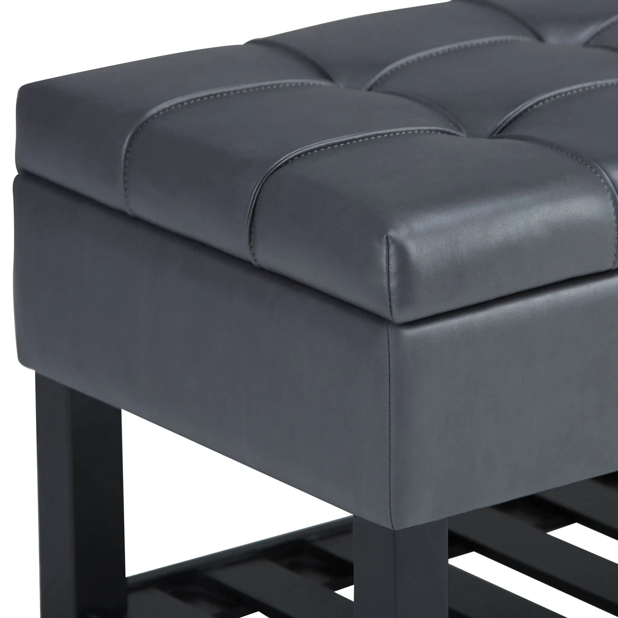 Saxon - Upholstered Transitional Storage Ottoman Bench by Unique Piece Furniture